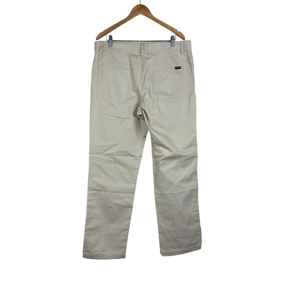 Columbia Men’s Pants Khaki Flat Front Size 36/32 - Picture 2 of 11